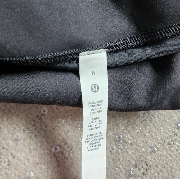 Wunder Train High-Rise Tight 28" Black Size 6 - Picture 5 of 5